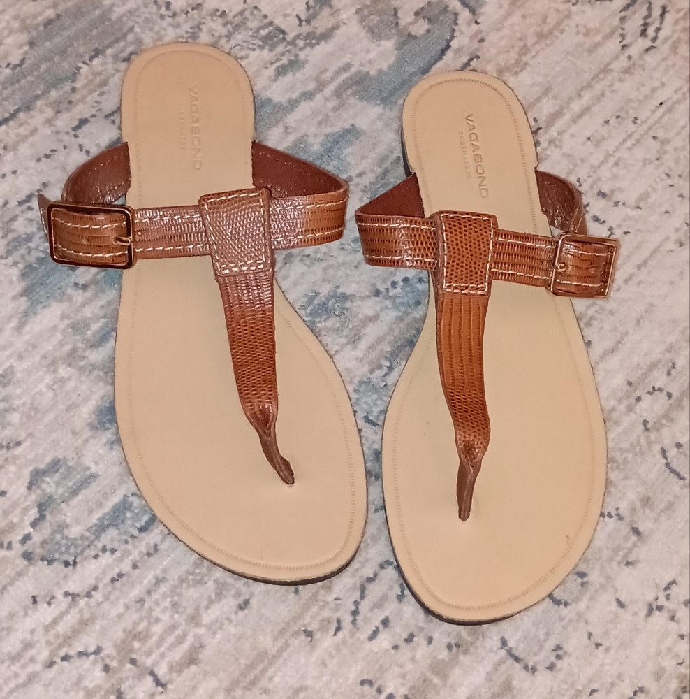 Vagabond Women's brown Leather Sandals size 36 NWT